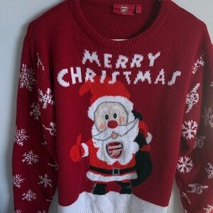 Arsenal Gunners Red Christmas Sweater for Men